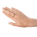 Multicolor Baltic Amber Ring in Sterling Silver
