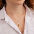 Baltic Honey Amber Contemporary Pendant in Sterling Silver