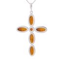 amber cross pendant 925 stamp