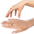 Amethyst Oval Ring in Gold-Plated Sterling Silver