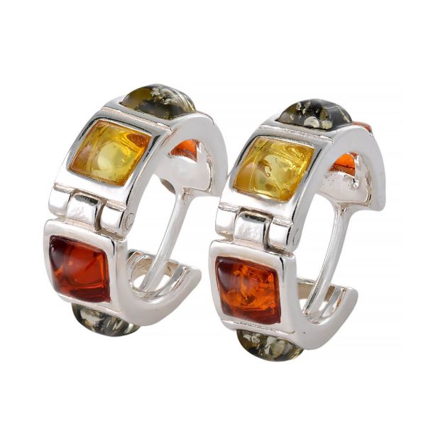 silver huggie hoop earrings