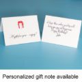 An elegantly designed gift card with a heartfelt message for graduations.