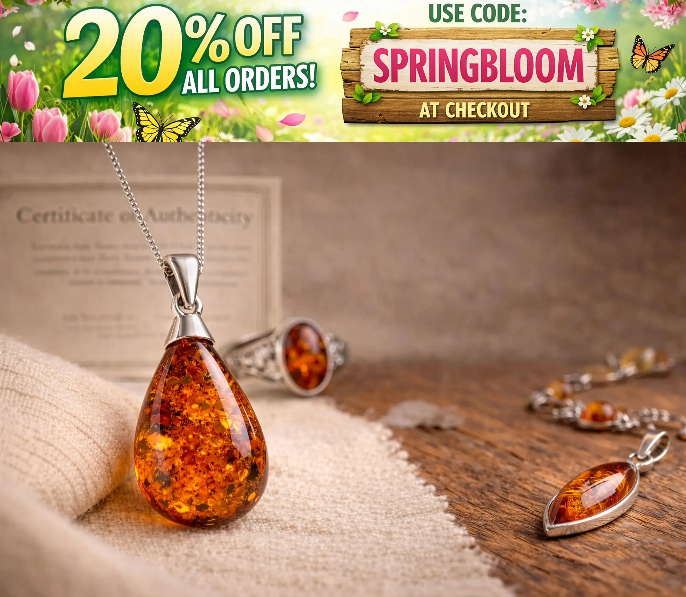 Authentic Baltic Amber Jewelry Handcrafted in Gdańsk, Poland Since 2007