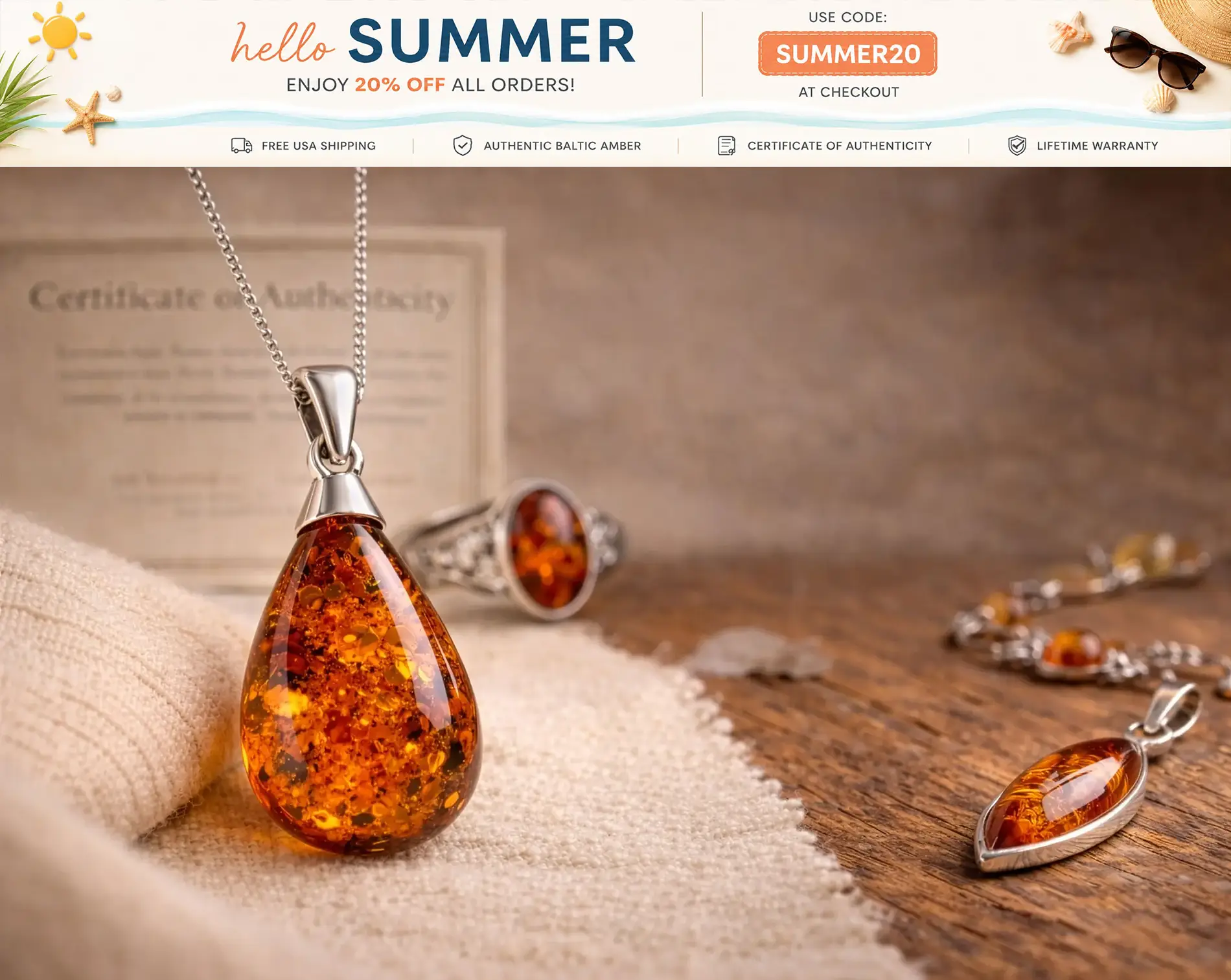 Authentic Baltic Amber Jewelry Handcrafted in Gdańsk, Poland Since 2007